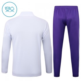 Real Madrid Criança Sweat de Treino 2025-26 Quarter-Zip Branca